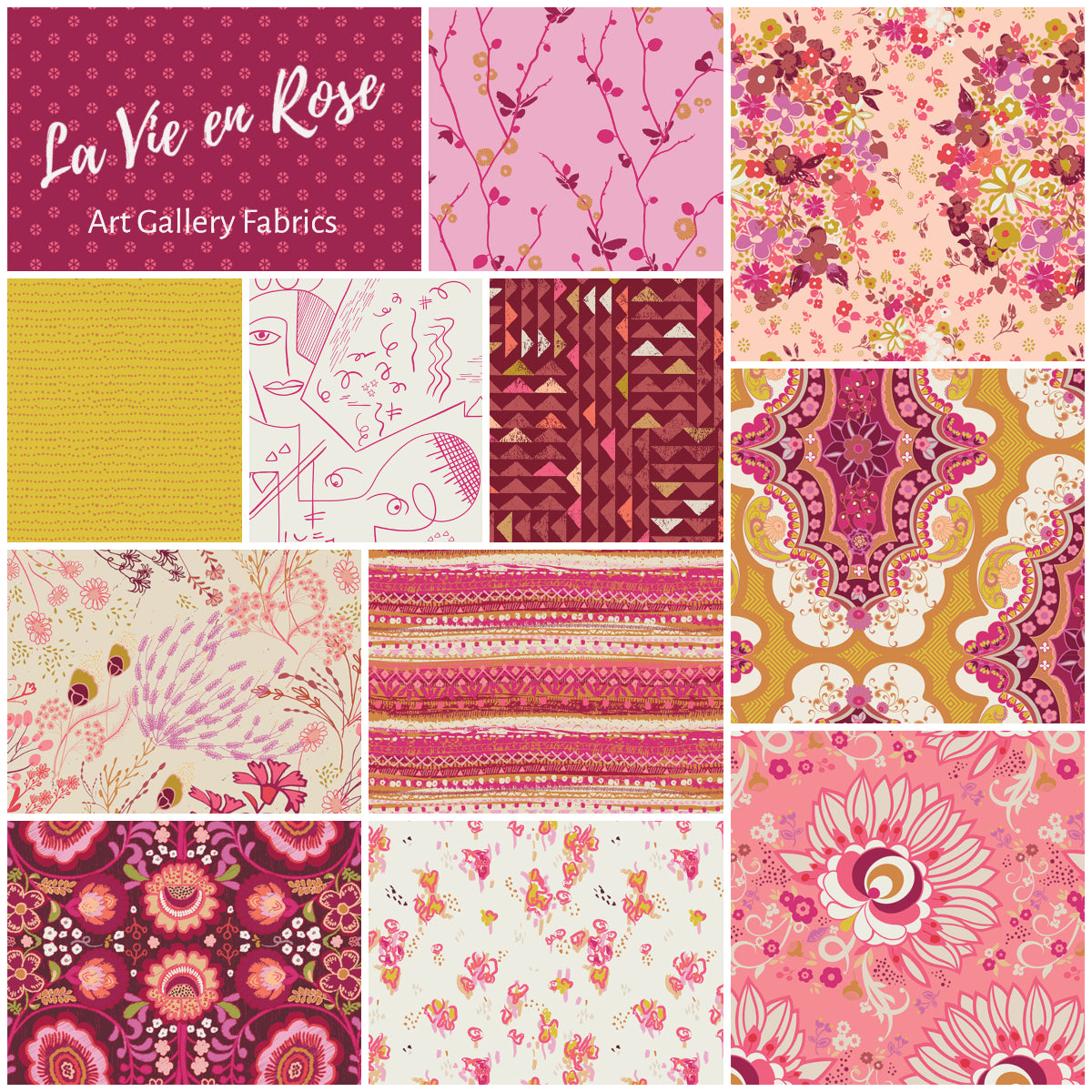 La Vie en Rose by Pat Bravo for Art Gallery Fabrics