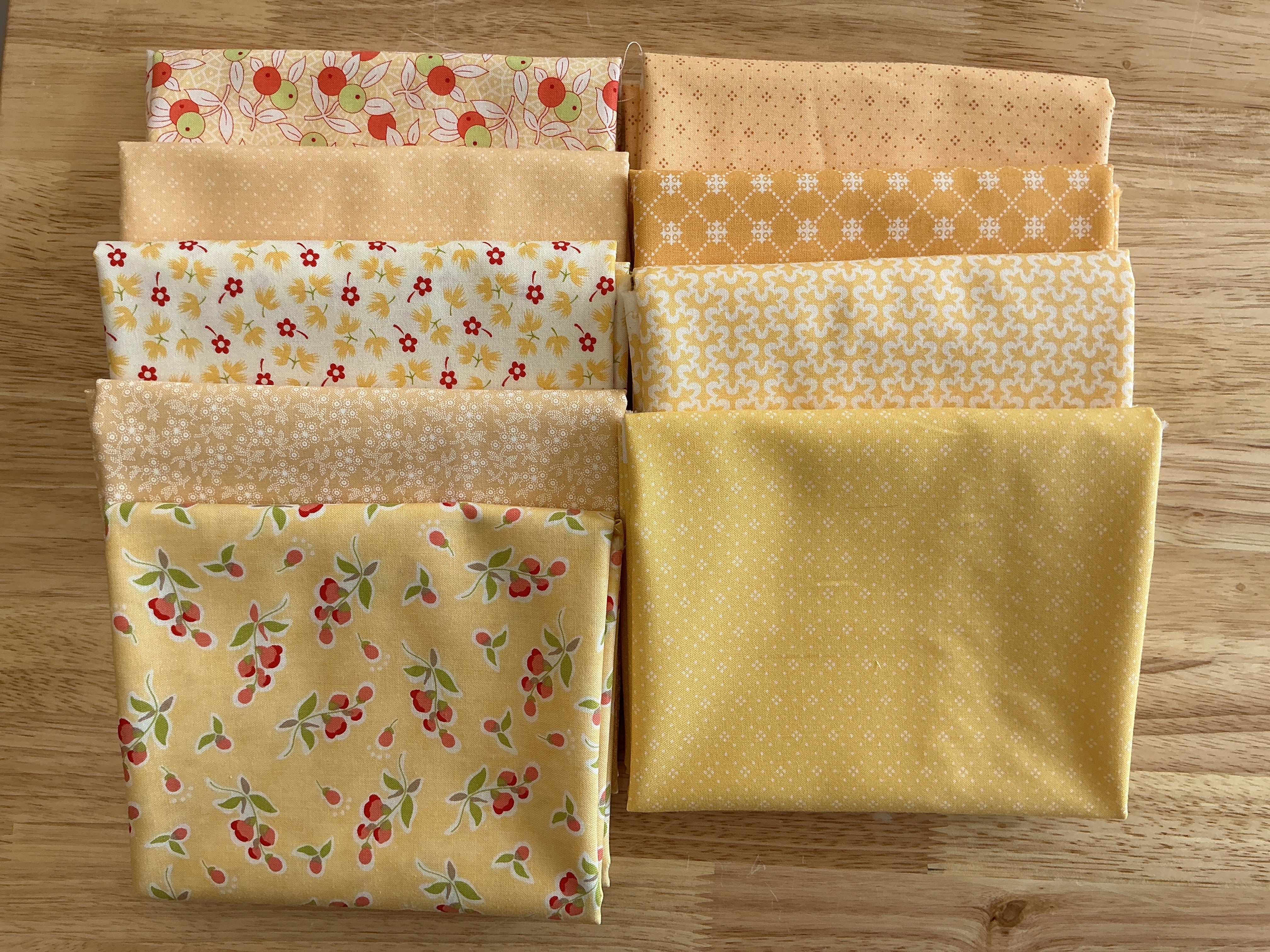 Fig Tree Color Bundles 9 assorted fabric pieces 1/2 yard each