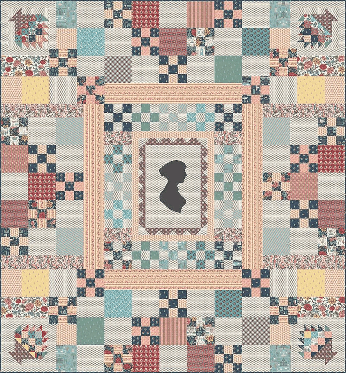 Jane Austen Emma boxed quilt kit with pattern and fabric by RBD Designers