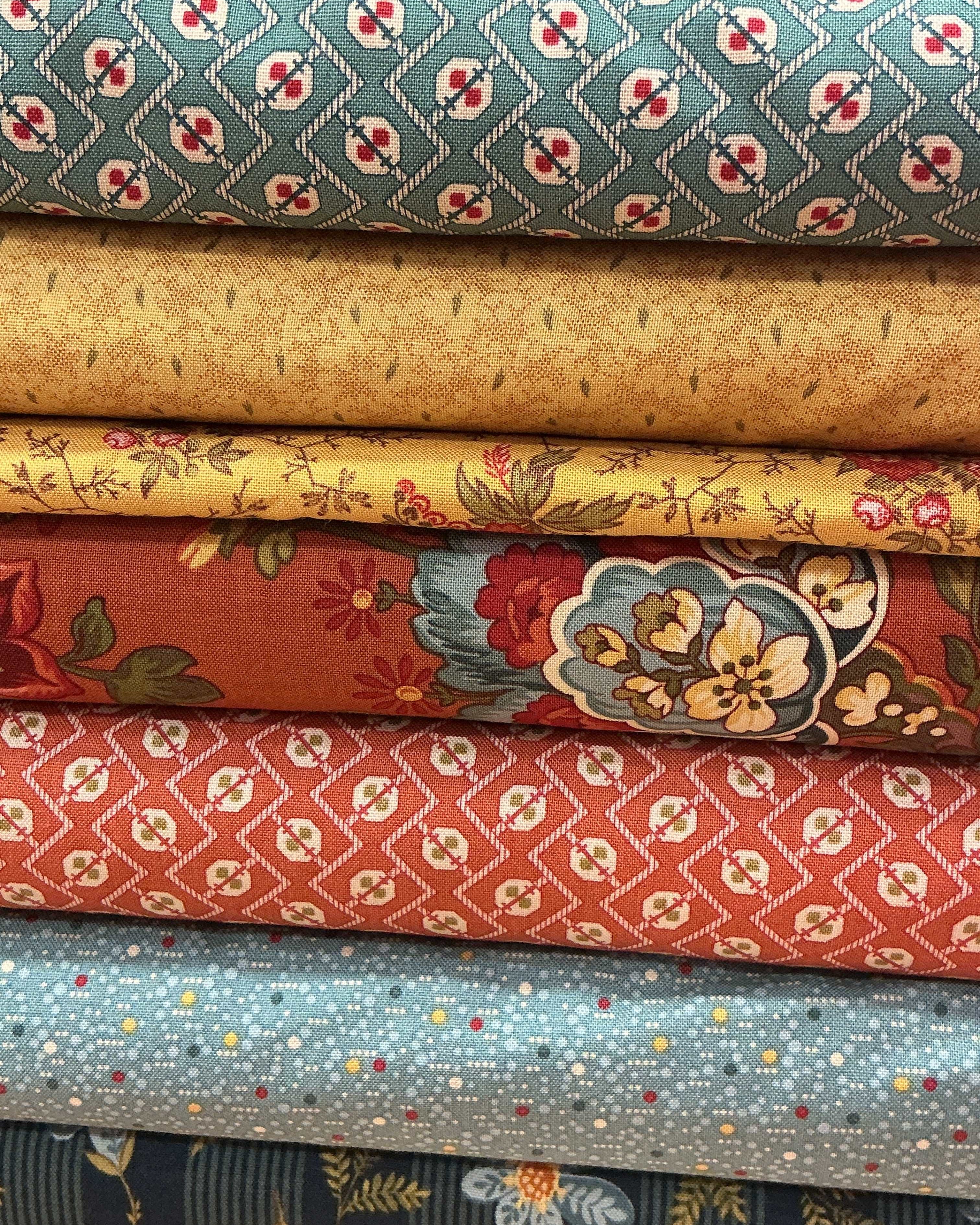 Six-Pack Party Bundle seven coordinating 20-inch fabric cuts for quilting projects