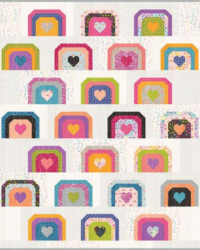 Bright Hope Quilt Kit by Chrissy Lux featuring Maker’s Delight 56.5x65.5 inch pre-order sewing kit with 24 fat quarters and pattern