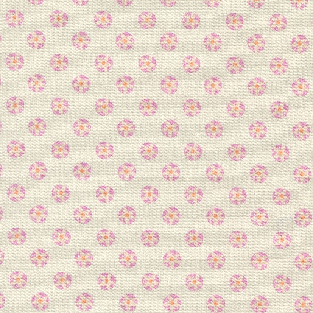 Cannon Beach Tide Pools Cream fabric by Crystal Manning featuring hand-drawn florals and native plants in soft coastal colors