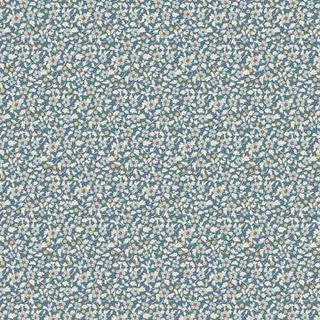 TILDA Creating Memories fabric 130131 Brie Blue small floral pattern in blue tones