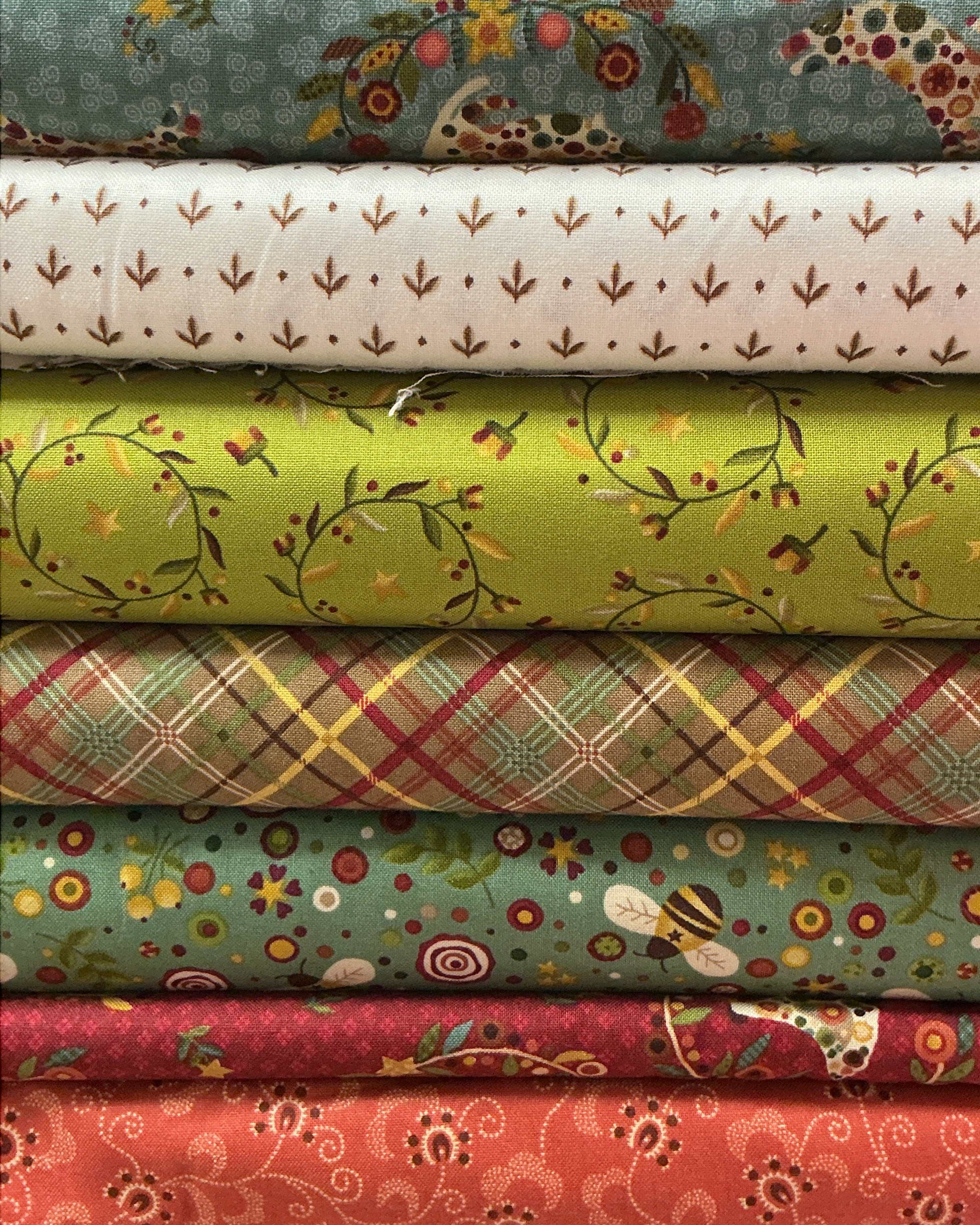 Six-Pack Party Bundle fabric cuts for quilting with County Courthouses design