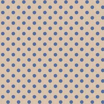 TILDA Creating Memories polkadot blue fabric pattern in 1/2 yard increments