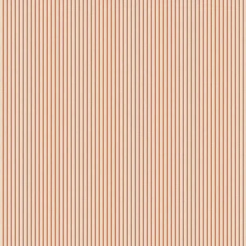 TILDA Creating Memories Tinystripe Cream fabric with fine orange stripes on a cream background