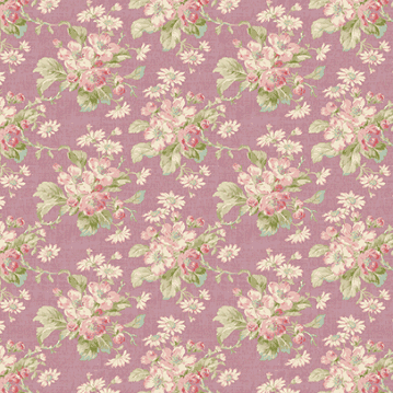 Floral fabric in pink tones for Bella Rose Quilt Society 2025 subscription box border and binding options