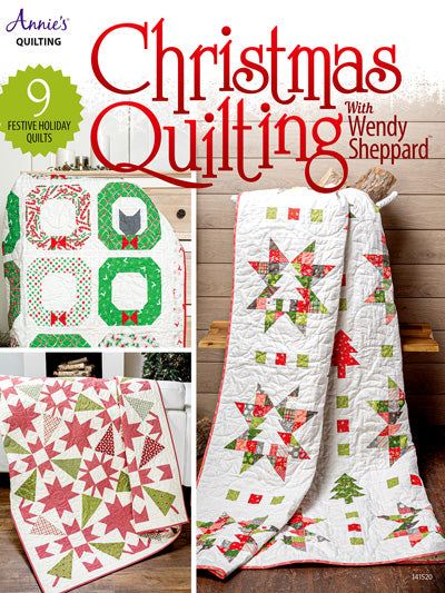 Festive Christmas quilting designs by Wendy Sheppard featuring 9 seasonal quilts inspired by classic carols and holiday memories