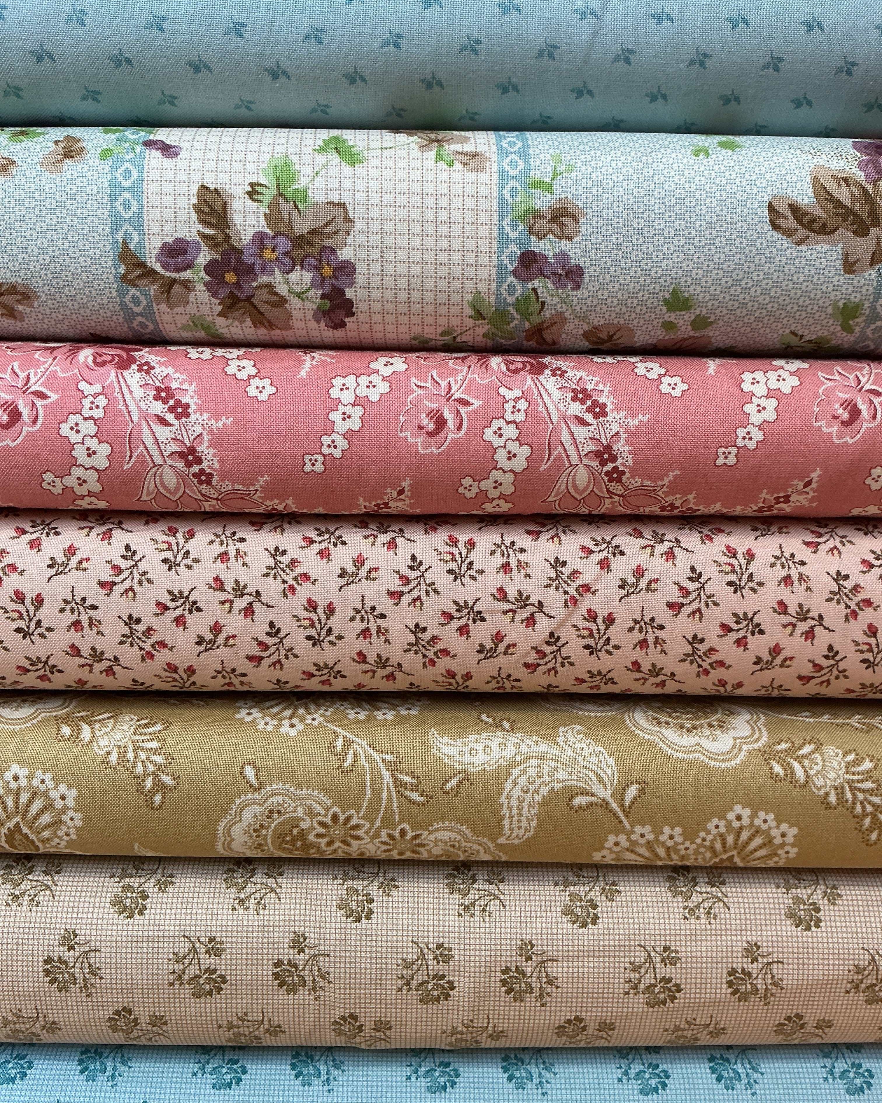 Six-Pack Party Bundle seven coordinating 20-inch fabric cuts for quilting projects
