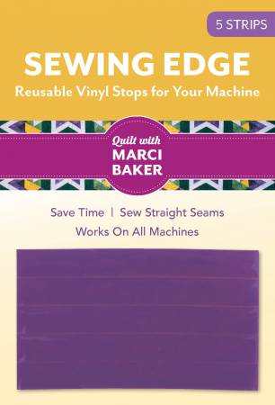 Qtools Sewing Edge purple vinyl reusable strips for sewing machines guiding fabric and ensuring straight seams