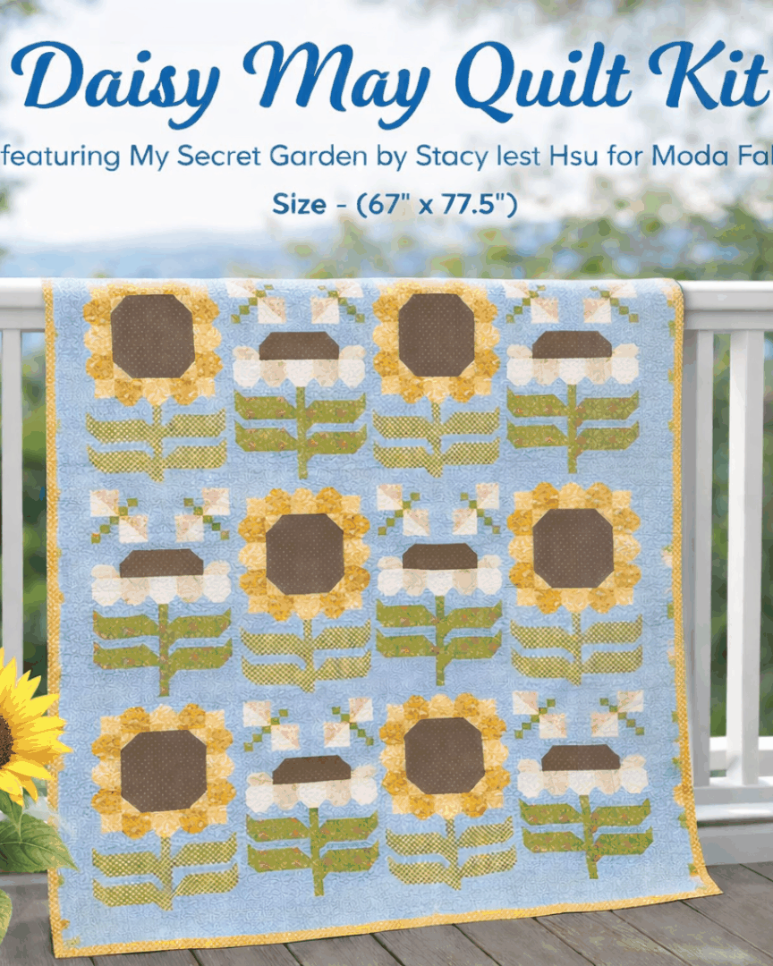Daisy May Quit Kit quilt top fabric and pattern by Stacy Iest Hsu for Moda Fabrics pre-order 67x77.5 inches