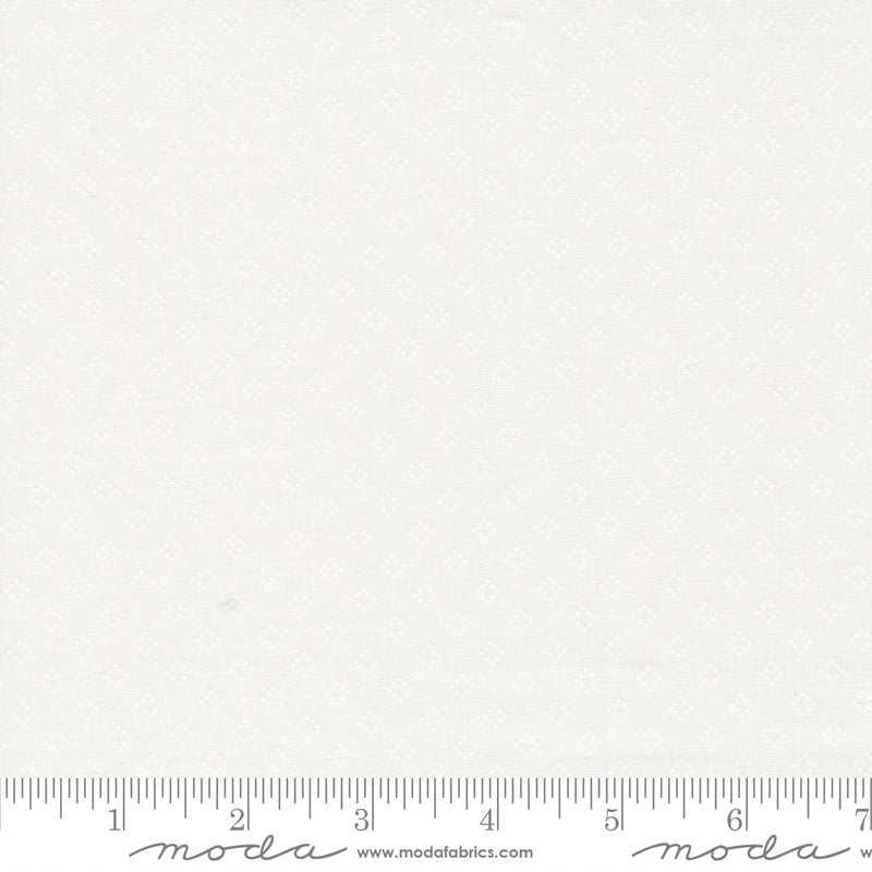 Coriander Seeds white quilt fabric with subtle dots and checks by Corey Yoder for Moda Fabrics