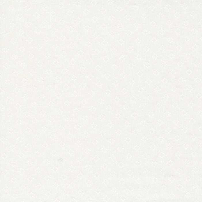 Coriander Seeds white quilt fabric with subtle dots and checks by Corey Yoder for Moda Fabrics