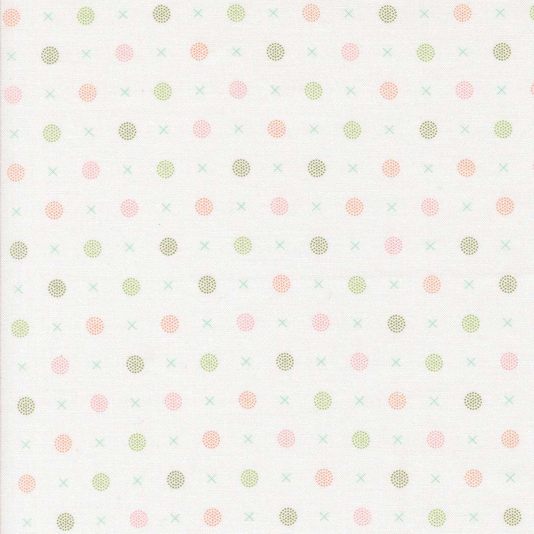 Abloom by Corey Yoder Cloud X O Dots pastel polka dot fabric for quilting