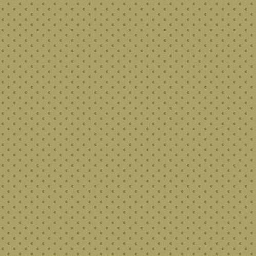 Farmer's Daughter Seed Mossy fabric by Edyta Sitar with small dotted pattern in muted green tones
