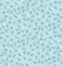 Daydreams Sprigs Aqua fabric with stylized leaf pattern by Jason Yenter, aqua quilting cotton, 1/2 yard cut