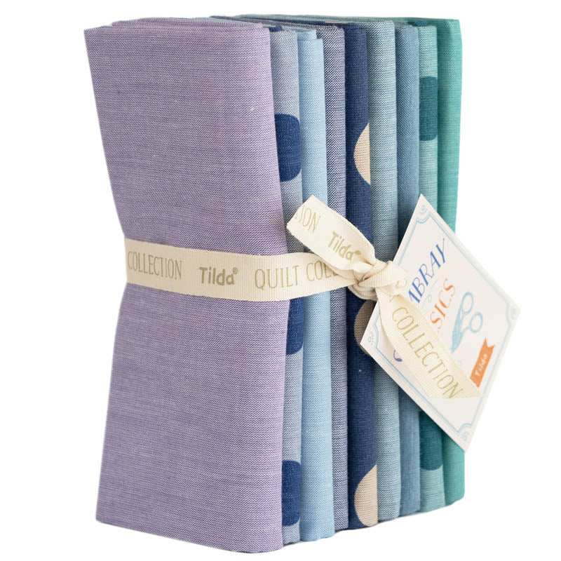 TILDA Seasonal Chambray Basics Fat Quarter Bundle Summer colors fabric set