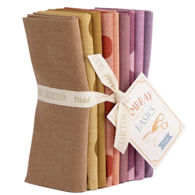 TILDA Seasonal Chambray fat quarter bundle Autumn collection with 9 fabric pieces