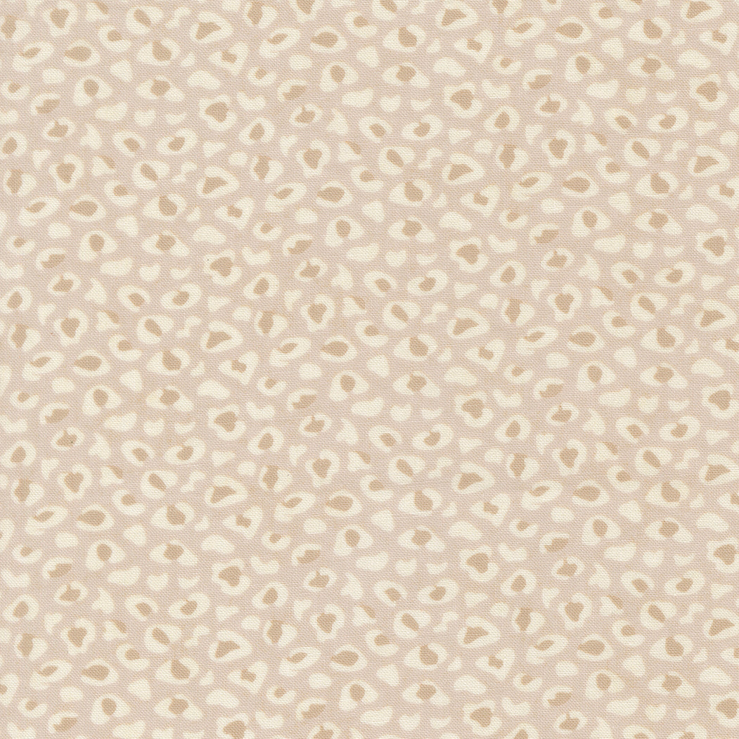 Fieldrush Wild Flower Blenders Leopard Print Opal fabric by BasicGrey for Moda, soft floral design in muted tones, sold by half yard
