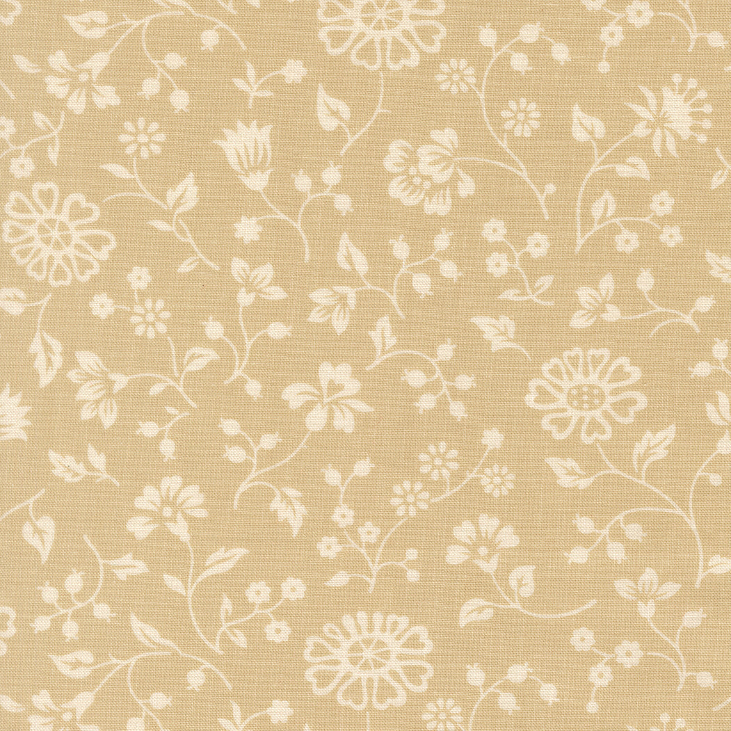 Red and pink Petals & Polka Dots floral and polka dot fabric by Anne Sutton for Moda Fabrics