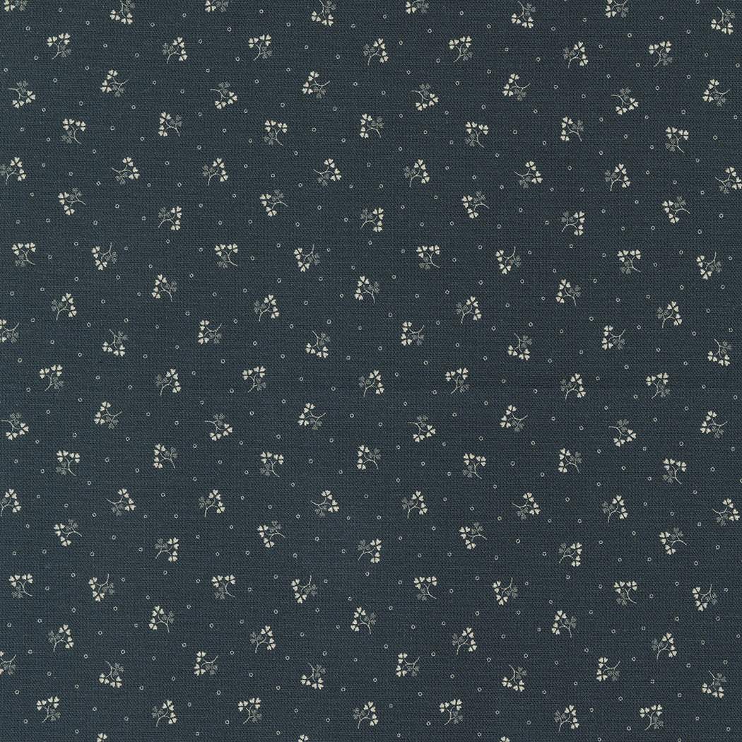 Goodnight Irene fabric by Betsy Chutchian with delicate floral pattern in graphite color