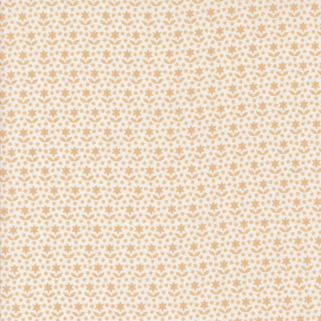 Buon Natale fabric by Joanna Figueroa, beige star and snowflake pattern on cotton, holiday Christmas theme