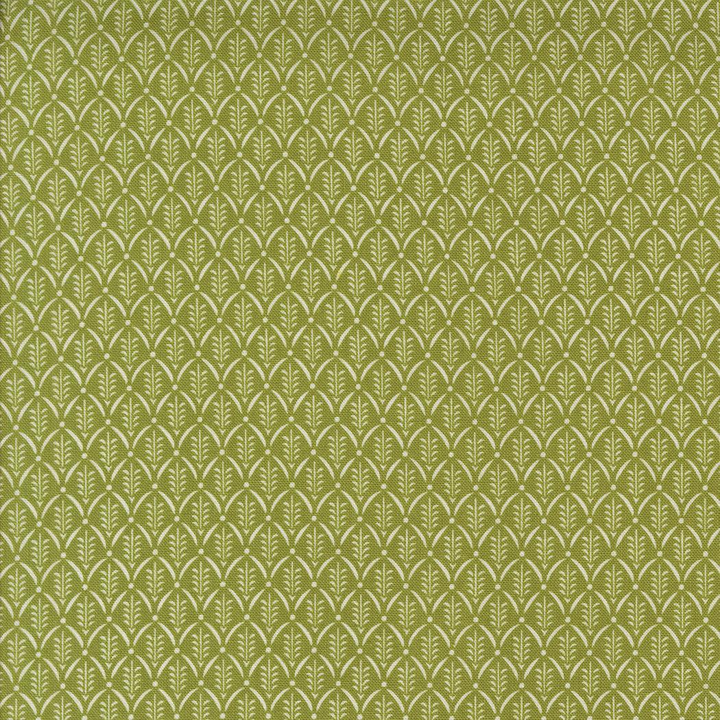 Buon Natale evergreen pine patterned cotton fabric by Fig Tree Co for Moda Fabrics