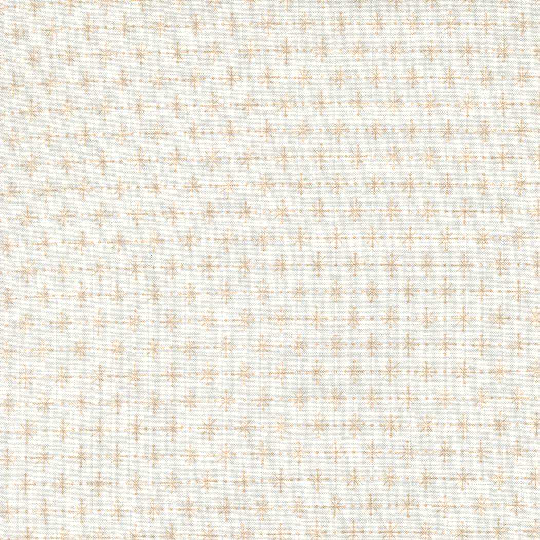 Rosie Twinkling Star cream fabric with gold star pattern by Joanna Figueroa for Moda Fabrics