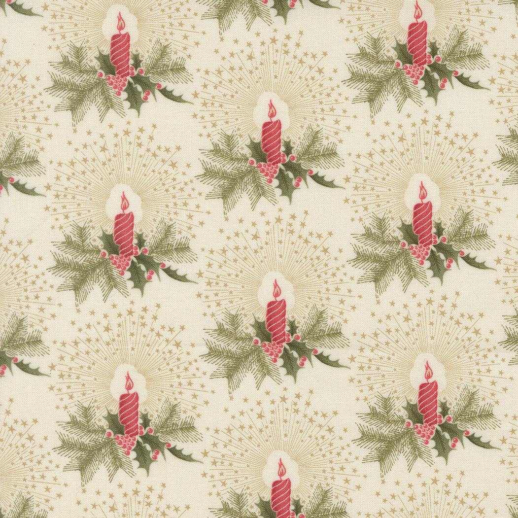 Candlelight Christmas fabric by 3 Sisters for Moda Fabrics with cozy holiday designs sold in half-yard increments