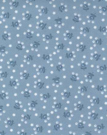 Nantucket Summer light blue fairground small floral fabric by Camille Rosekelly for Moda