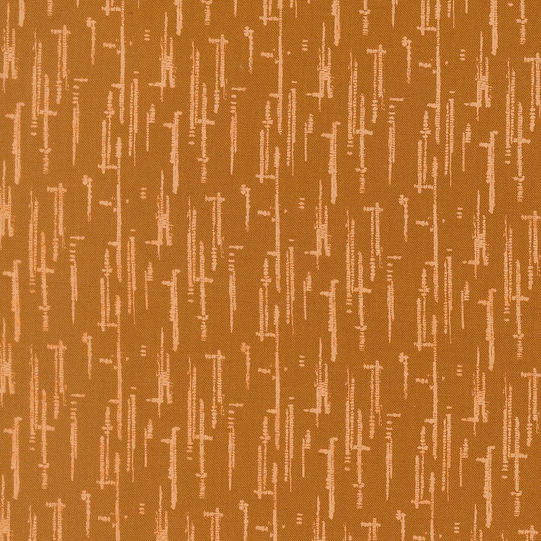 Windfall Textured Stripe fabric in caramel by Stephanie Sliwinski showcasing autumn-inspired cozy stripes