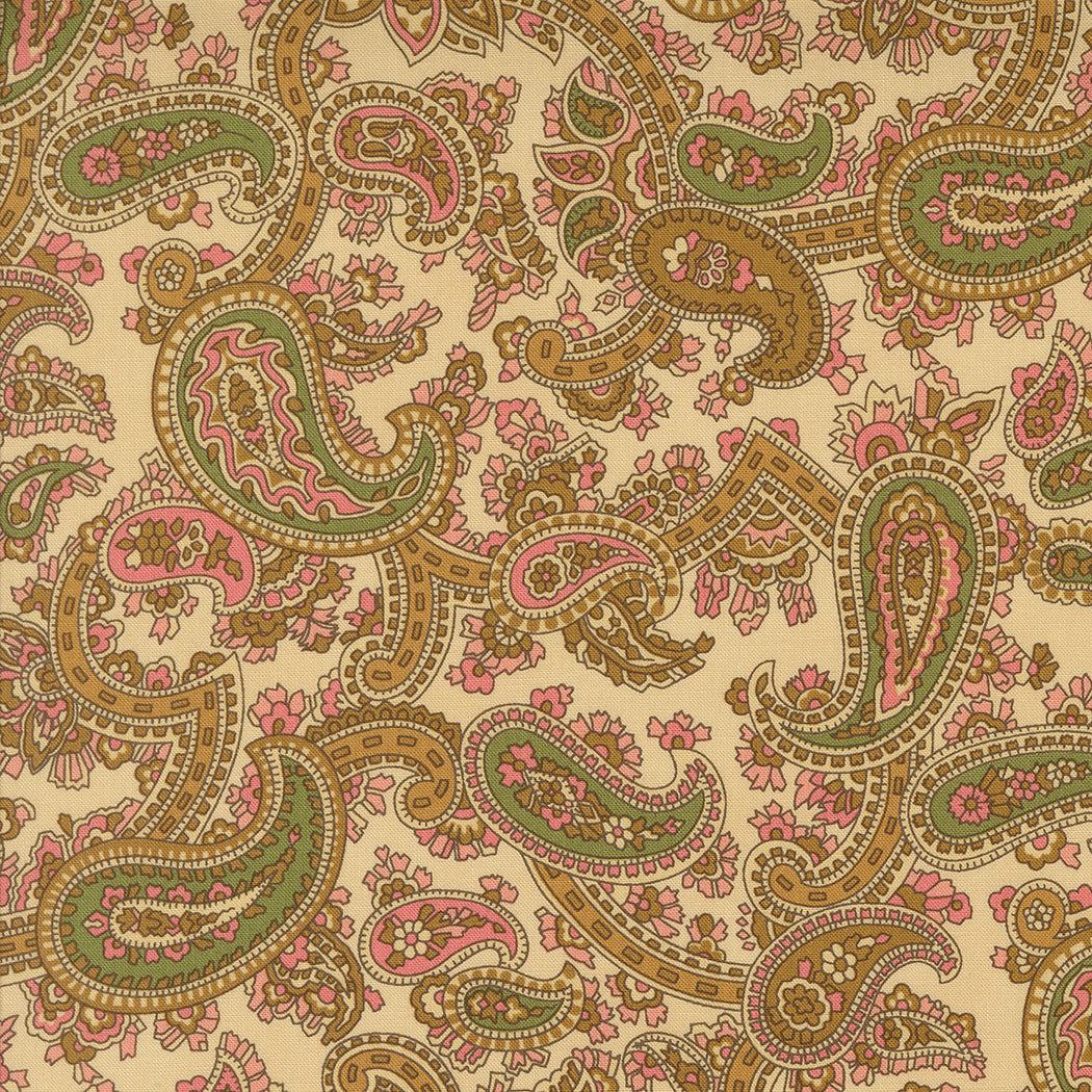 Ivory paisley fabric from Collections for a Cause Unity by Marcus Howard for Moda Fabrics