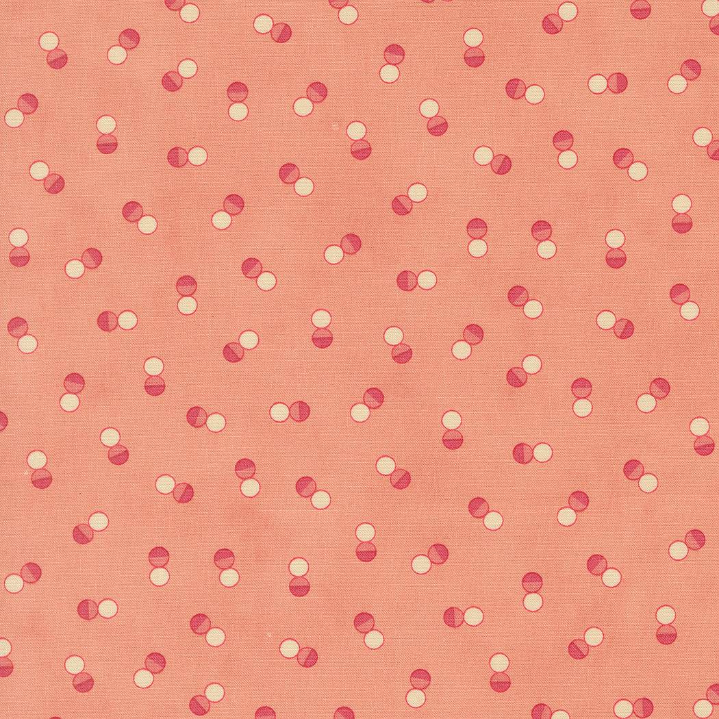 Collections for a Cause Unity fabric by Marcus Howard Moda Fabrics Peony Twin Dots pattern in warm peach tones, sold in half-yard increments