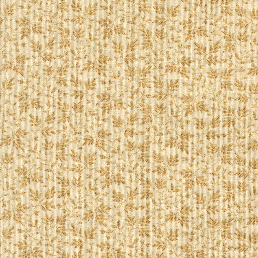 Ivory fabric with delicate golden wandering leaves pattern from Collections for a Cause Unity by Marcus Howard for Moda Fabrics