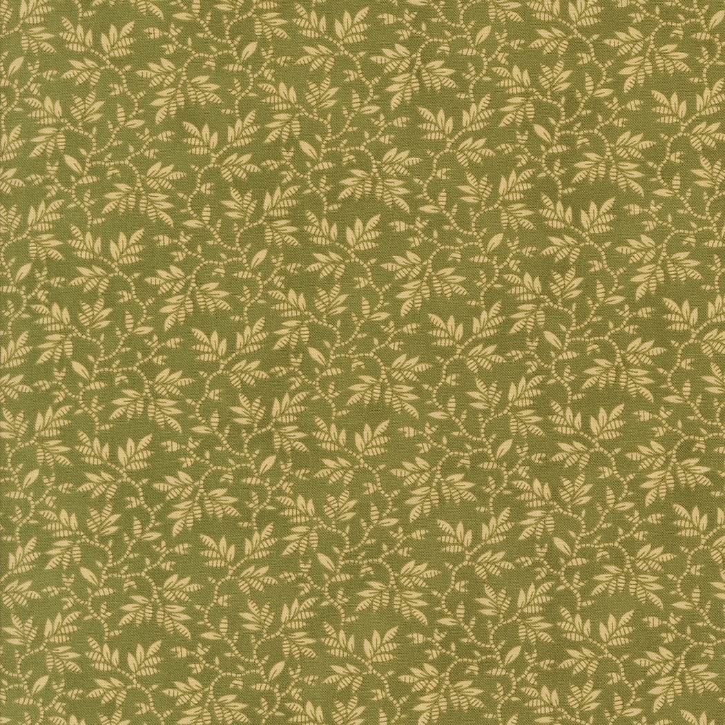 Green fabric with delicate fern leaf pattern from Collections for a Cause Unity by Marcus Howard