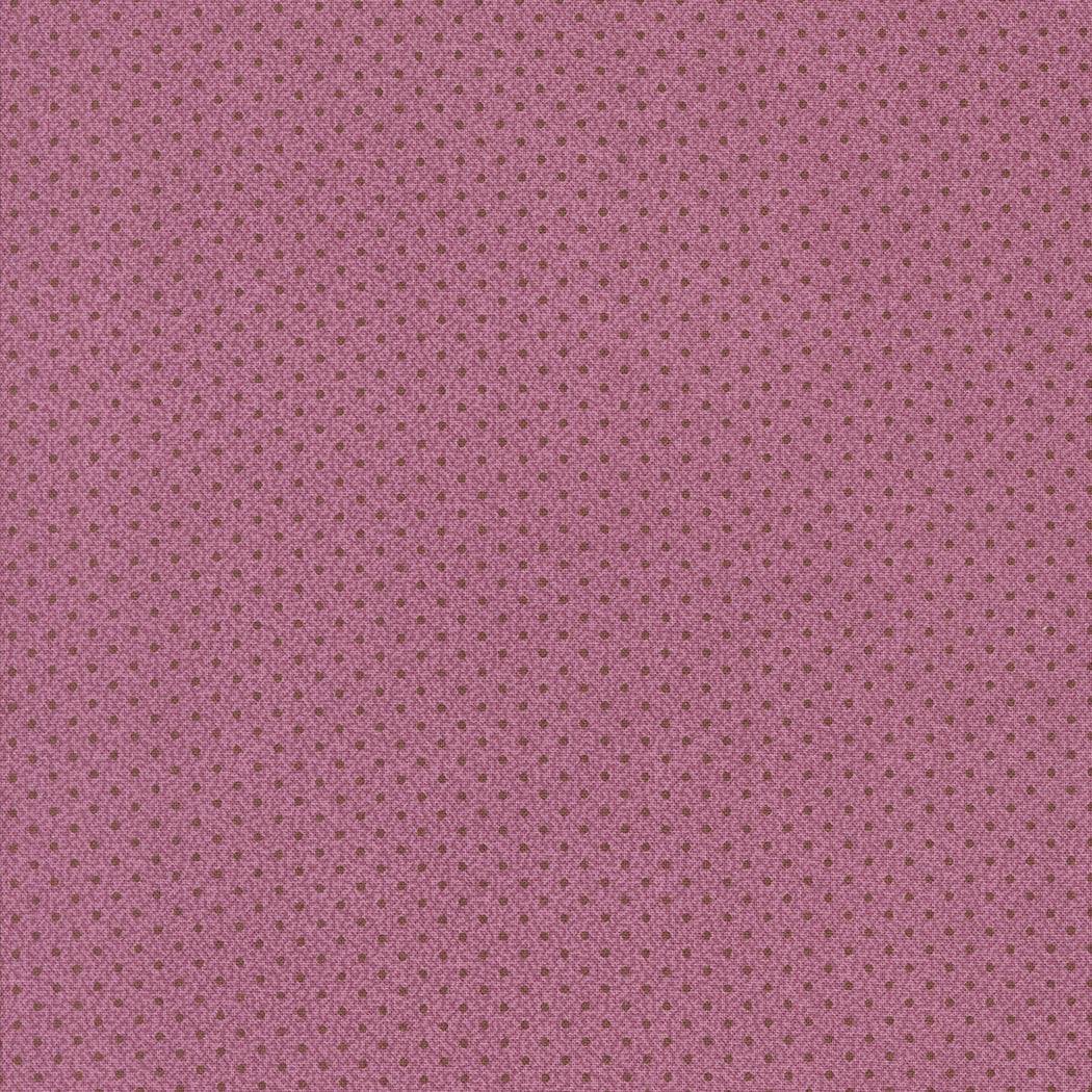 Pumpkin Spice Mulberry cotton fabric with small brown dots by Lisa Bongean for Moda Fabrics