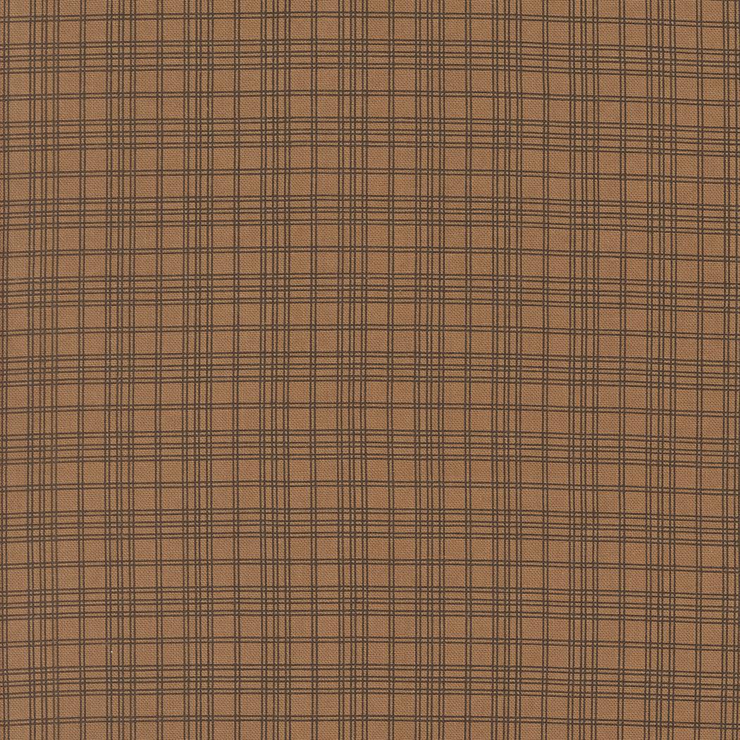 Pumpkin Spice dried leaf plaid cotton fabric by Lisa Bongean, autumn-themed Moda fabric sold by half yard