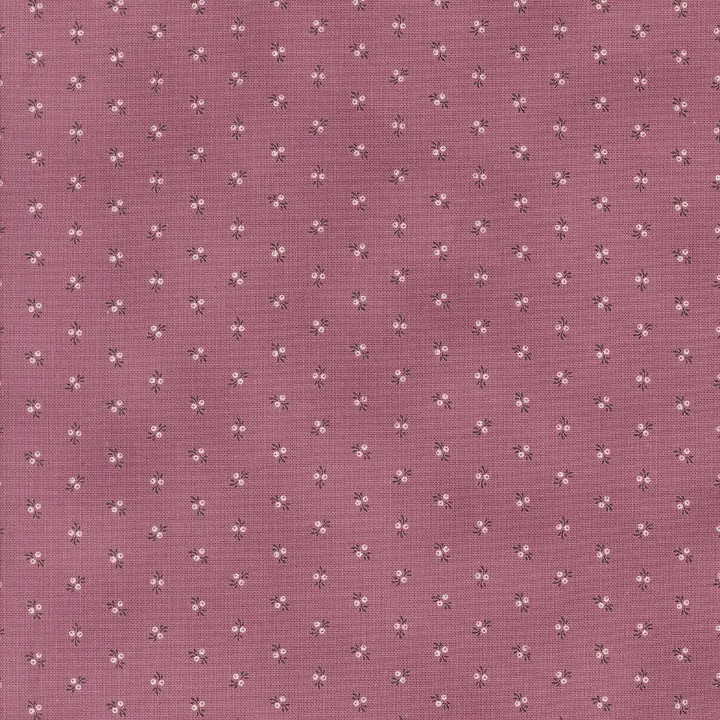 Pumpkin Spice mulberry cotton fabric with small floral ditsy print by Lisa Bongean for Moda Fabrics