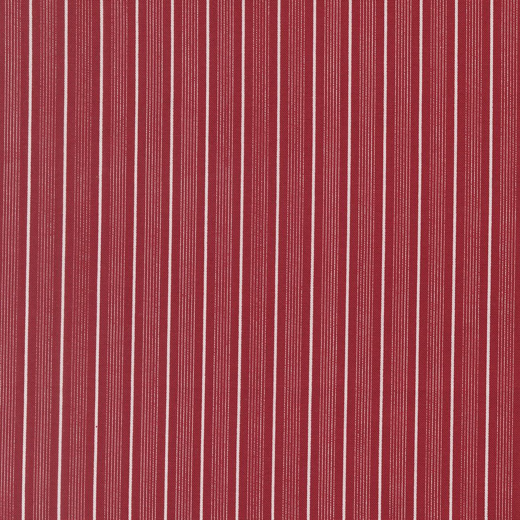American Gatherings III Pathway Stripes fabric in deep crimson with vertical white stripes by Primitive Gatherings for Moda Fabrics