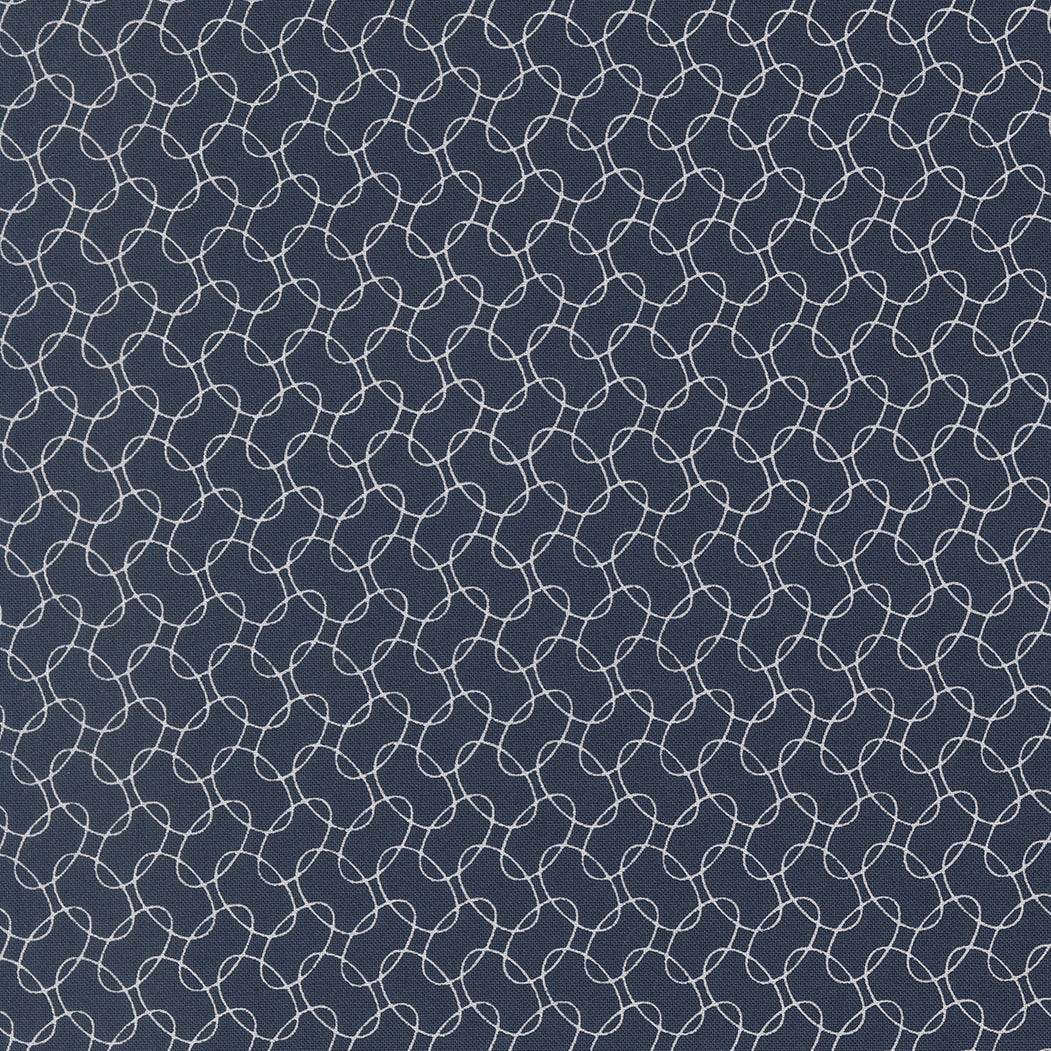 American Gatherings III Intertwined American Blue fabric by Primitive Gatherings for Moda Fabrics in half-yard increments