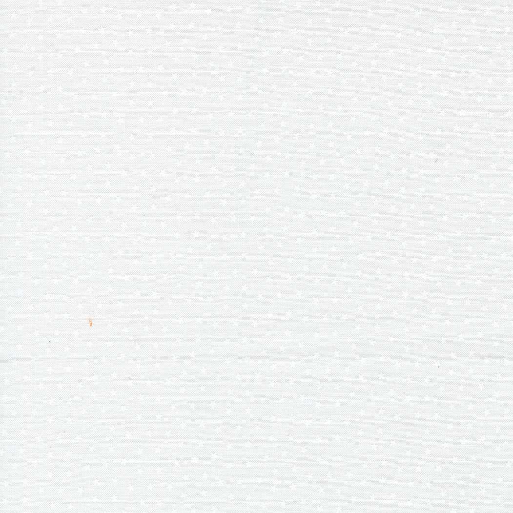 Blueprint Starlight White on White fabric with subtle white dots by Camille Roskelley for Moda Fabrics