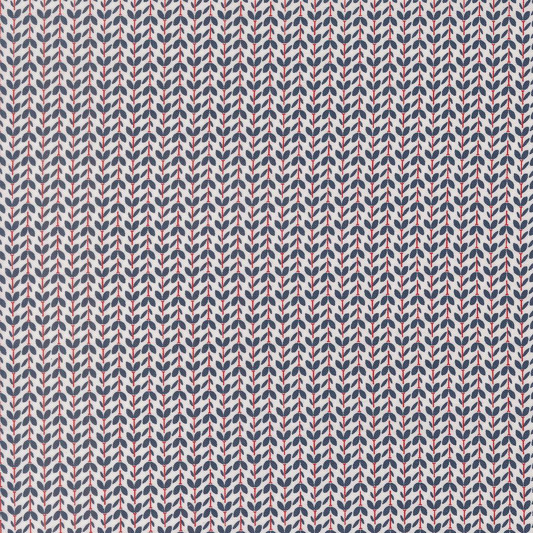 Independence Day Flower Garden Vanilla fabric by Sweetwater with patriotic Fourth of July theme