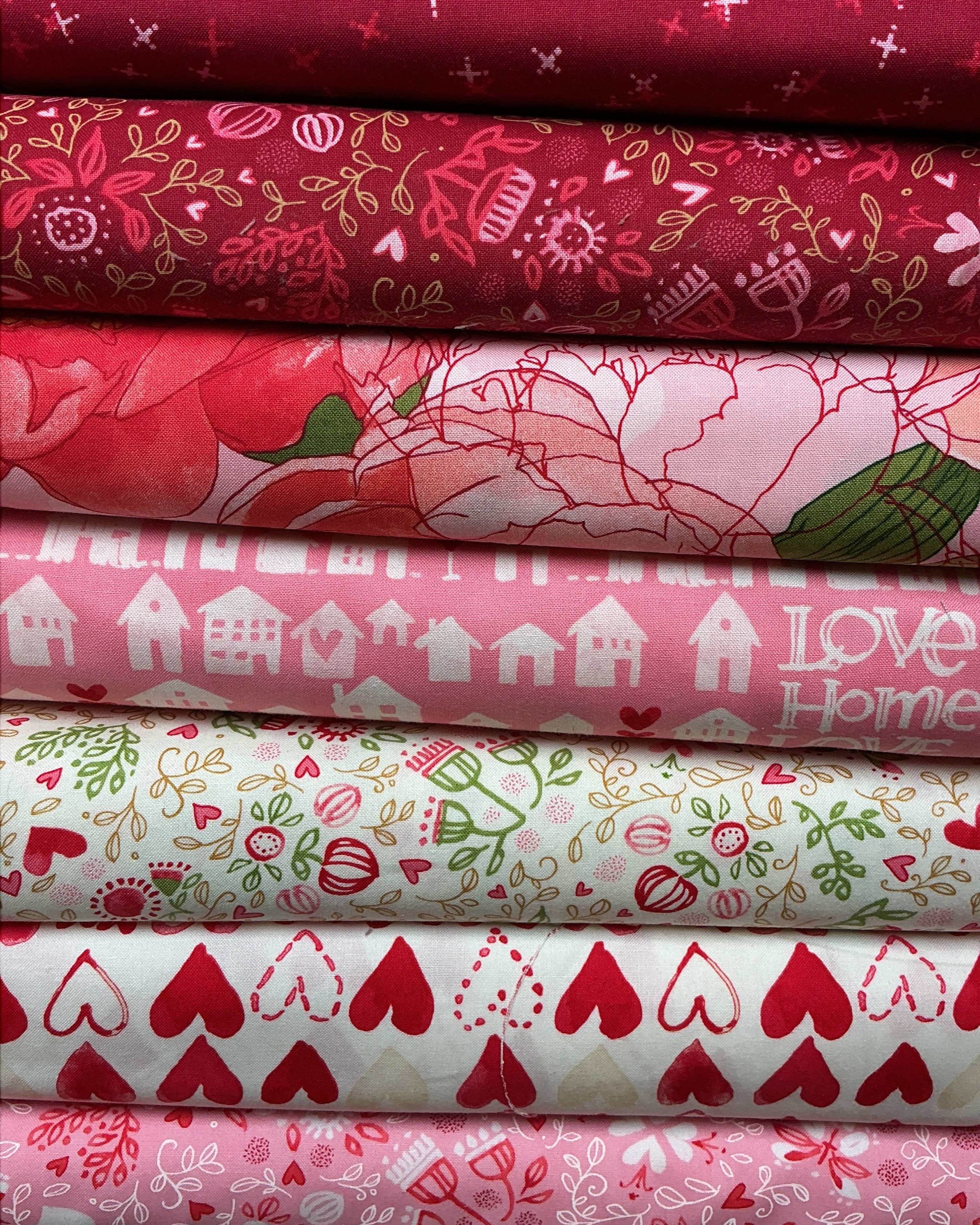 Six-Pack Party fabric bundle with seven coordinating 20-inch quilting cuts