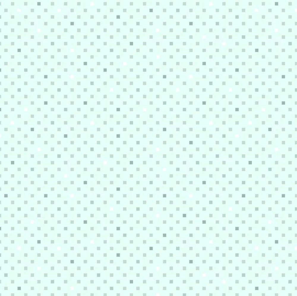 Dazzle Dots light teal fabric with small square pattern by Christa Watson for Benartex