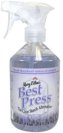 Best Press Lavender Fields 16oz spray starch bottle for fabric care and sewing aid