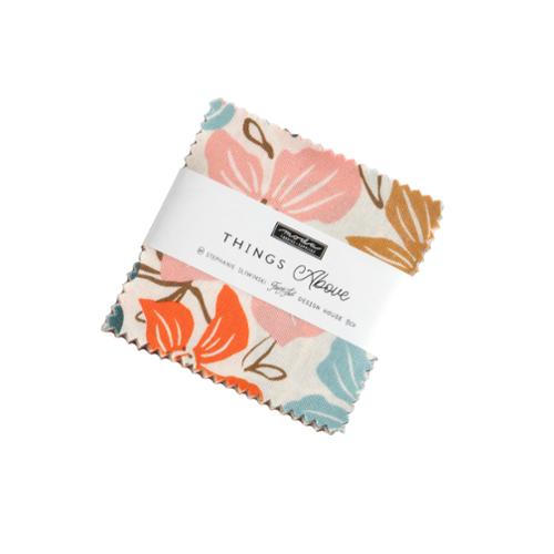 Things Above Mini Charm Pack by Fancy That Design House Moda Fabrics 42 pre-cut 2.5x2.5 inch squares vibrant motifs