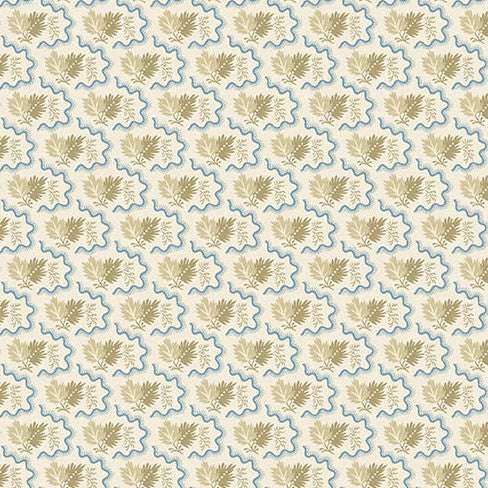 Special Delivery fabric collection featuring dreamy blues, vintage florals, and postal motifs by Laundry Basket Quilts