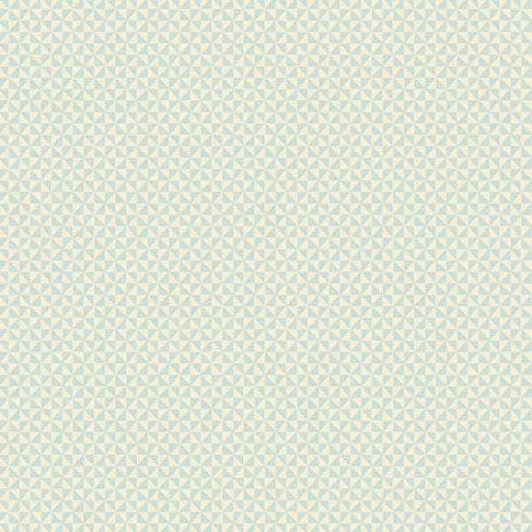 Sewing Bird half square triangle fabric in soft blue and cream by Edyta Sitar