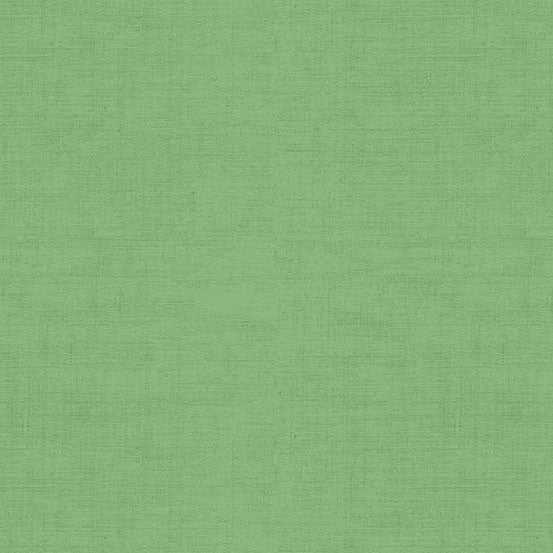 Laundry Basket Favorites II garden green linen texture cotton fabric by Edyta Sitar