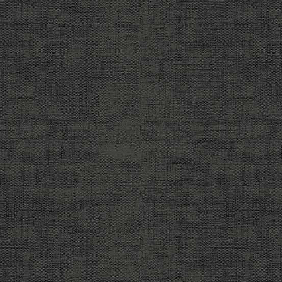 Laundry Basket Favorites II linen texture obsidian cotton fabric by Edyta Sitar